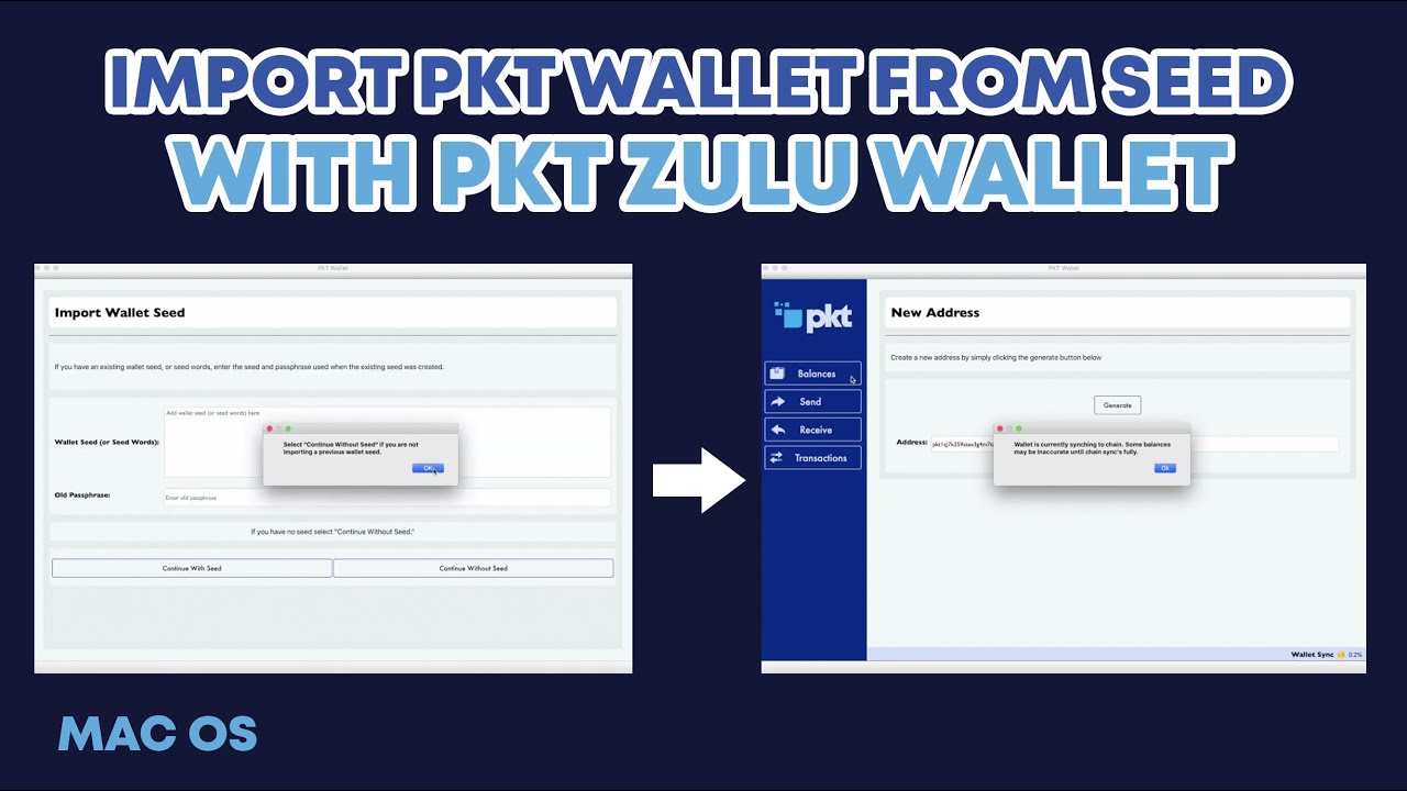 Import PKT Wallet from Seed