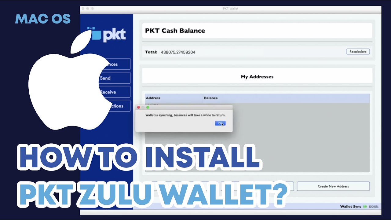 PKT Zulu Wallet Installation for MacOS